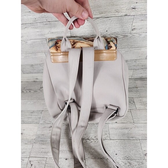 Vintage Pinup Girl Purse Y2K Jeweled Western Camping Fishing Glame Backpack 10" - Picture 11 of 12